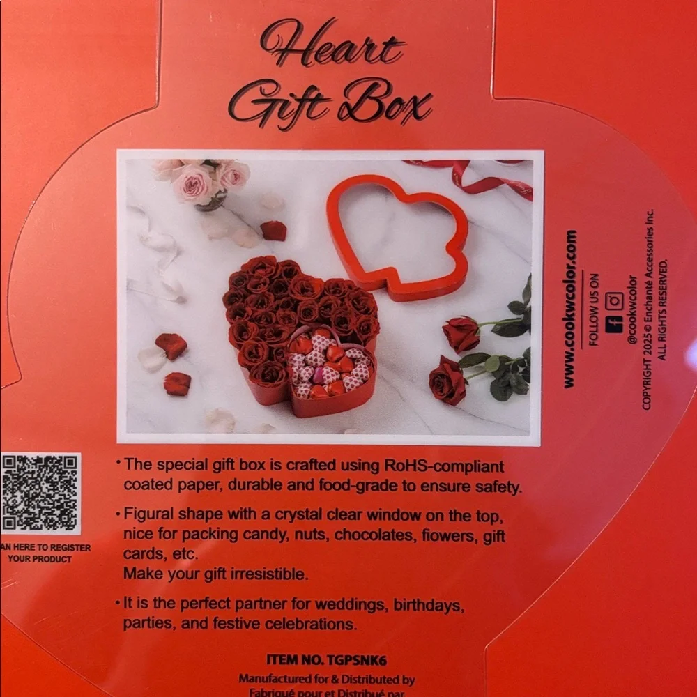 Gift Box with Clear Top View